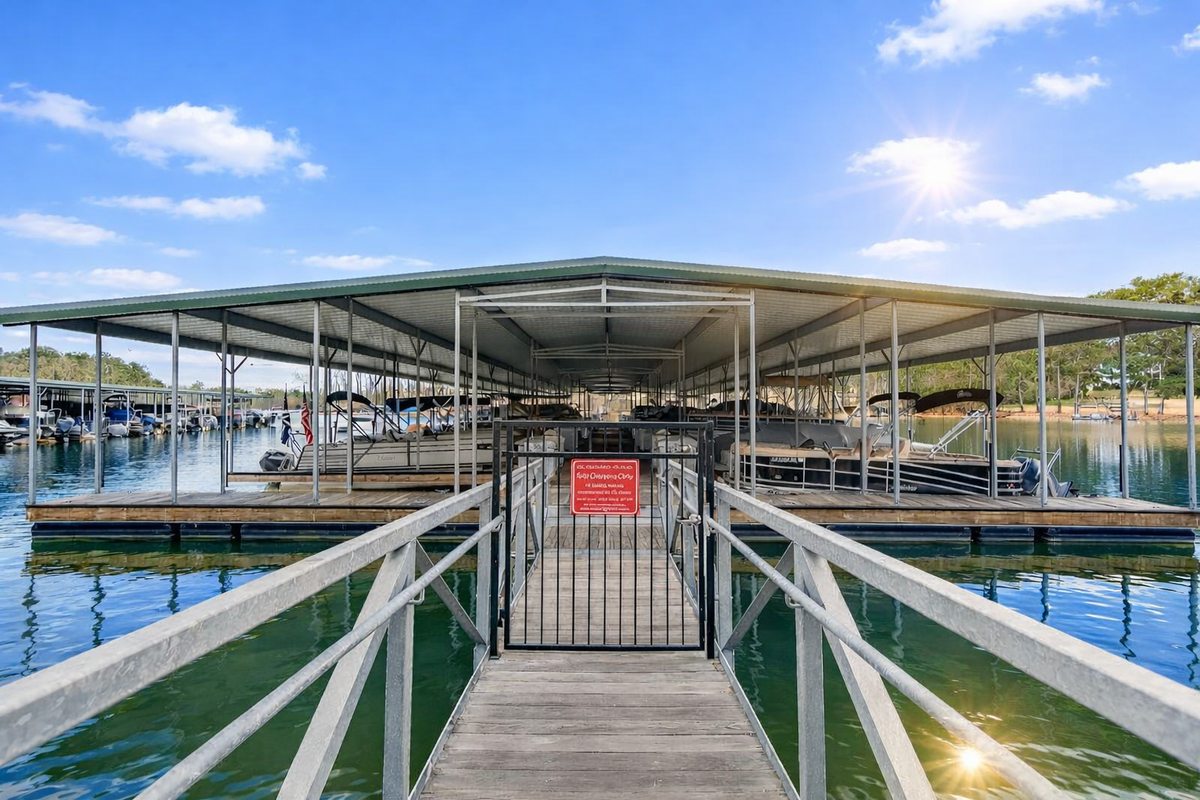 Dawson County Lake Lanier cove with mountain views